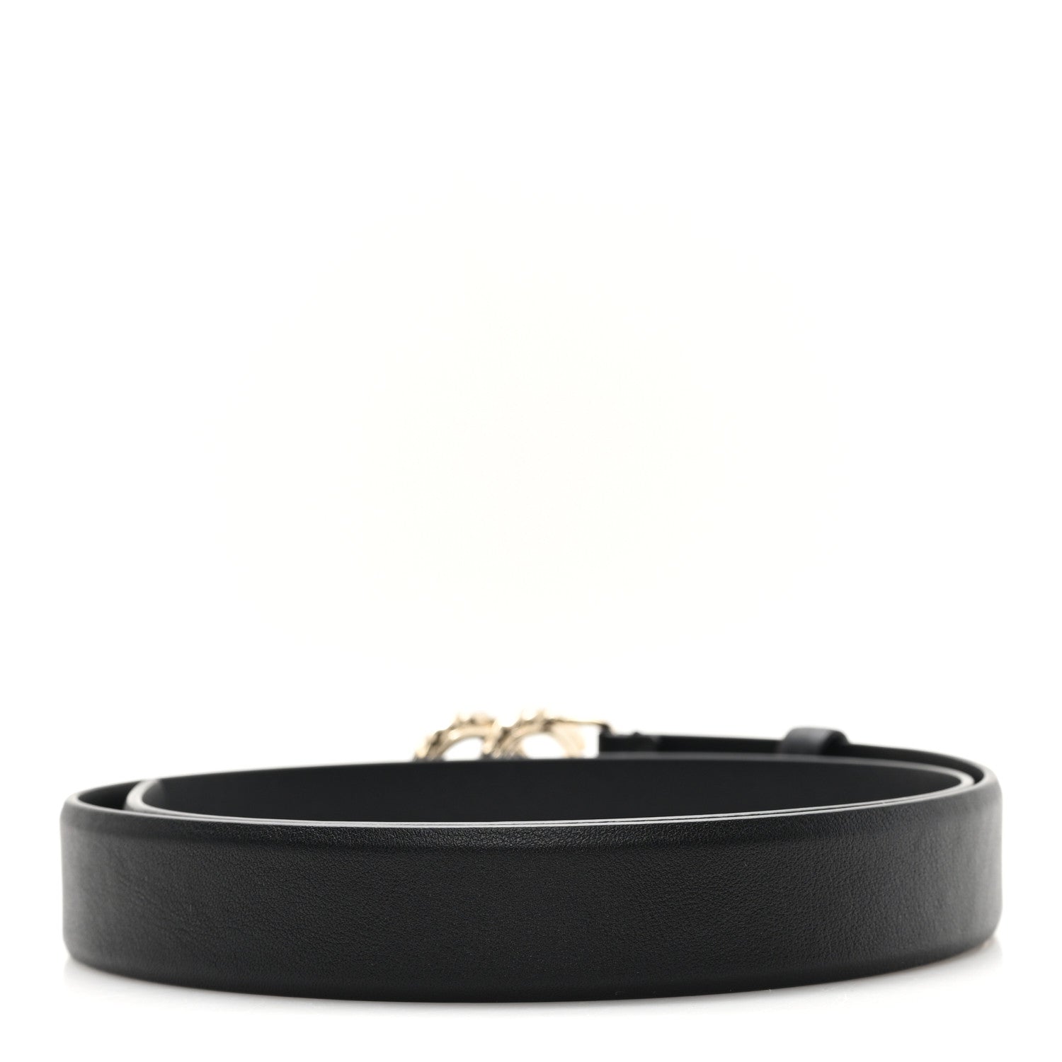 Chanel Calfskin Crystal CC Belt 70 28 Black 2 of 5