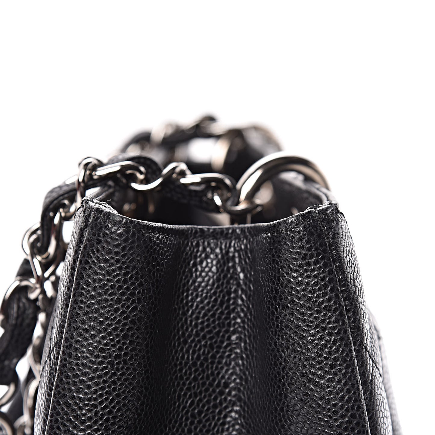 Caviar Quilted Grand Shopping Tote GST Black