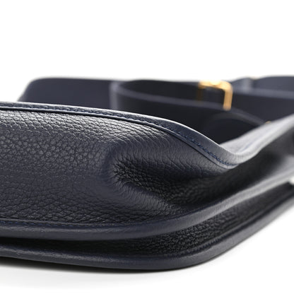 Hermes Taurillon Clemence Evelyne III PM Bleu Nuit 9 of 9