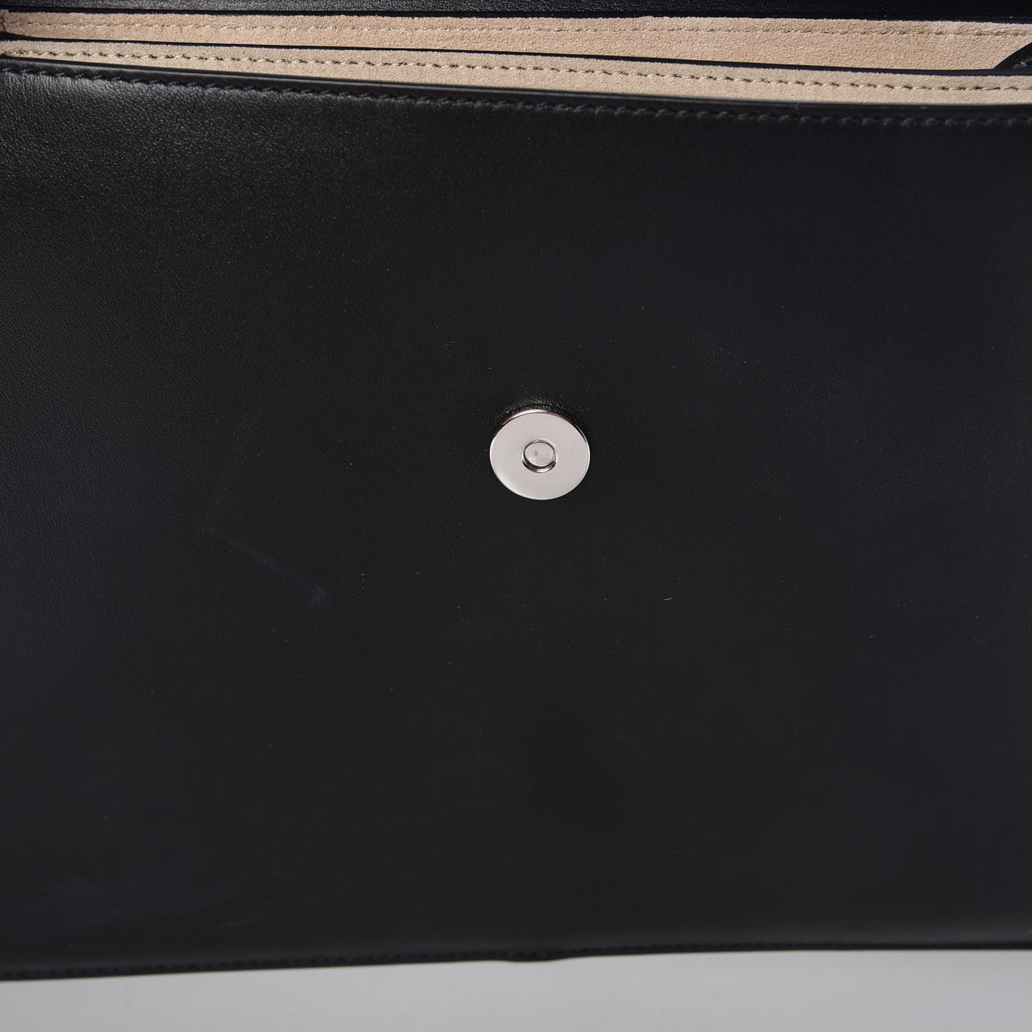 Suede Calfskin Medium Faye Shoulder Bag Black