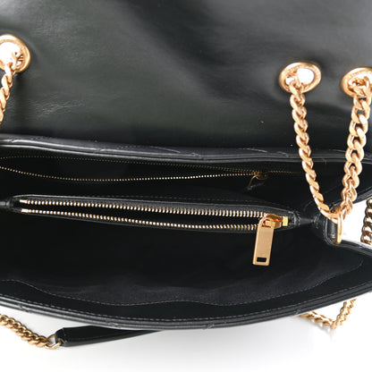 Saint Laurent Calfskin Y Quilted Monogram Medium Loulou Chain Satchel Black 5 of 10