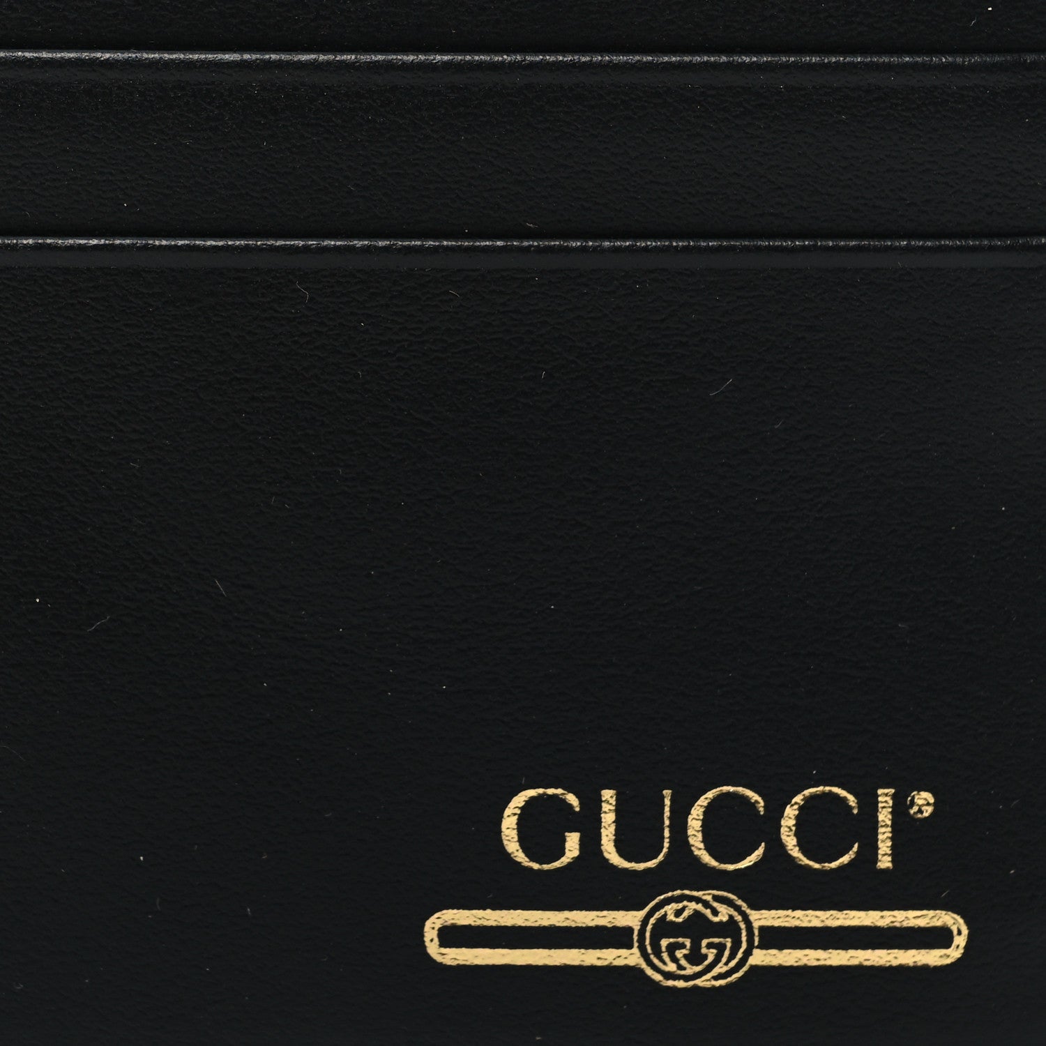 Gucci Plutone Calfskin Logo Card Holder Black 7 of 7