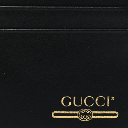 Gucci Plutone Calfskin Logo Card Holder Black 7 of 7