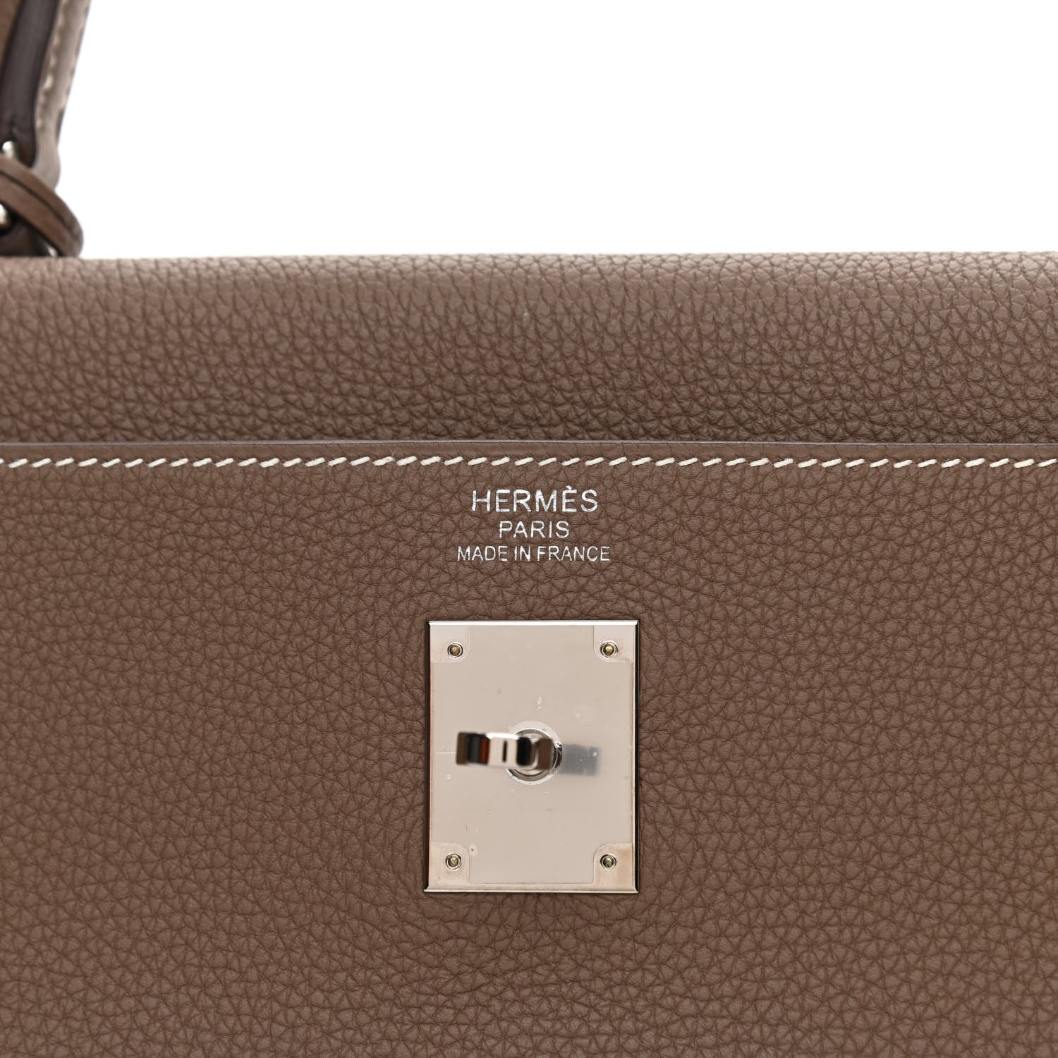 Hermes Togo Kelly Retourne 35 Etoupe 6 of 9