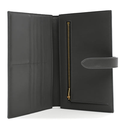 Celine Grained Calfskin Large Multifunction Strap Wallet Medium Grey 5 of 8