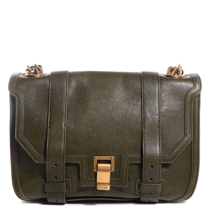 Proenza Schouler Leather PS1 Mini Messenger Bag Military 1 of 10