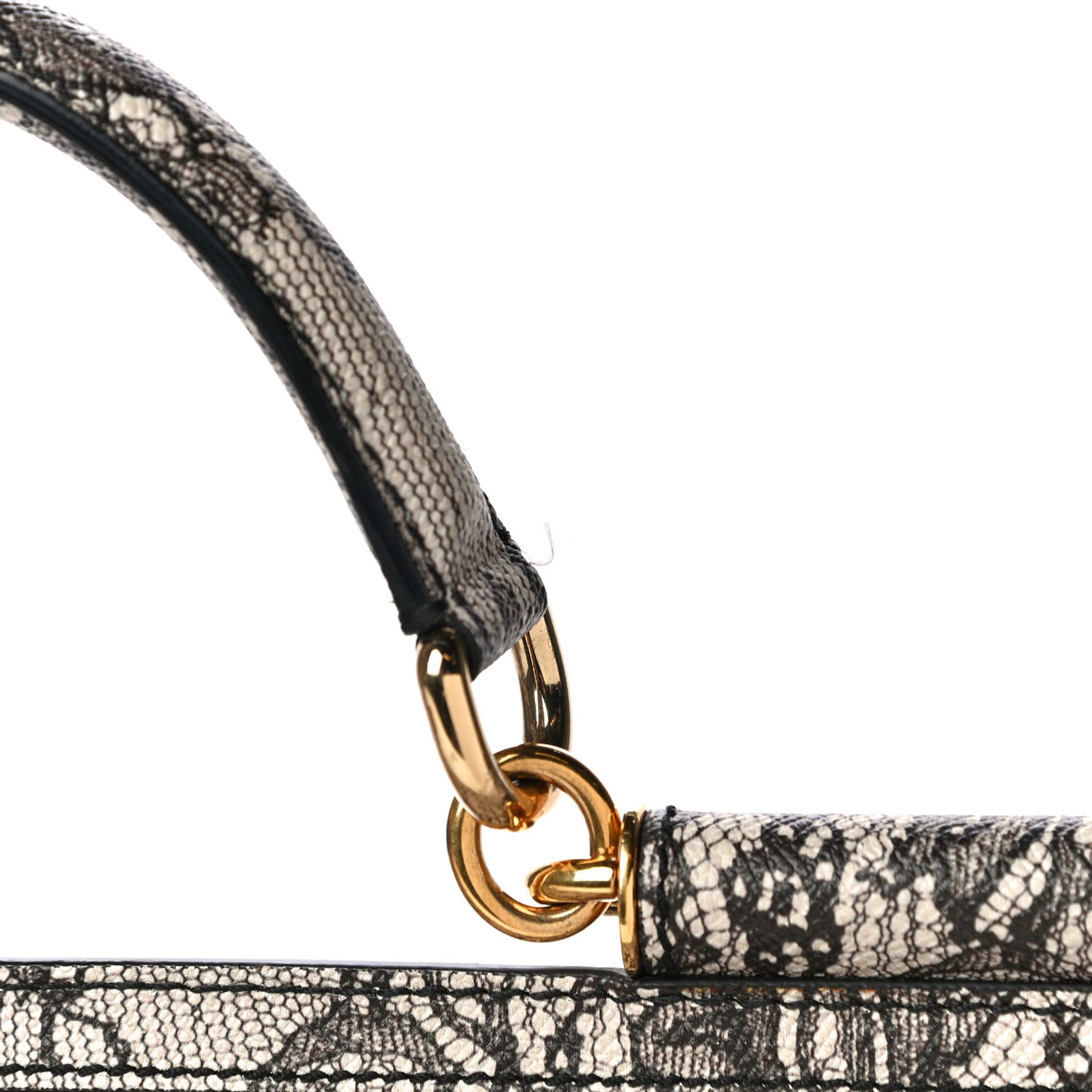 Calfskin Lace Large Miss Sicily Satchel