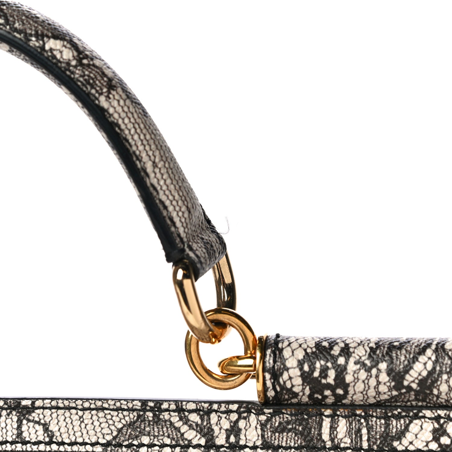 Dolce & Gabbana Calfskin Lace Large Miss Sicily Satchel 10 of 10