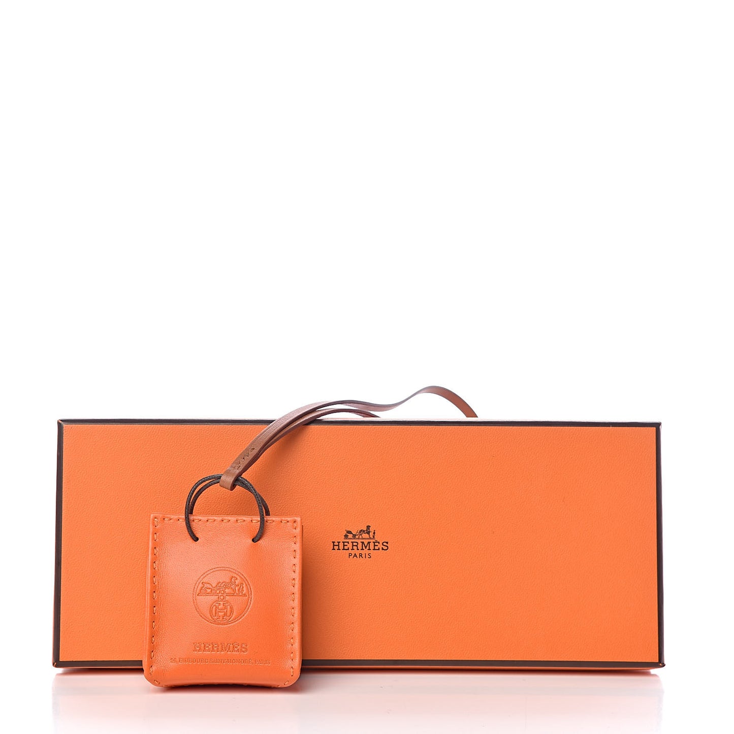 Milo Lambskin Swift Shopping Bag Charm Feu Gold