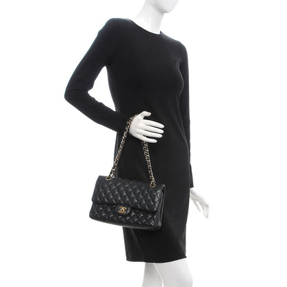 Chanel Caviar Quilted Medium Double Flap Black 2 of 11