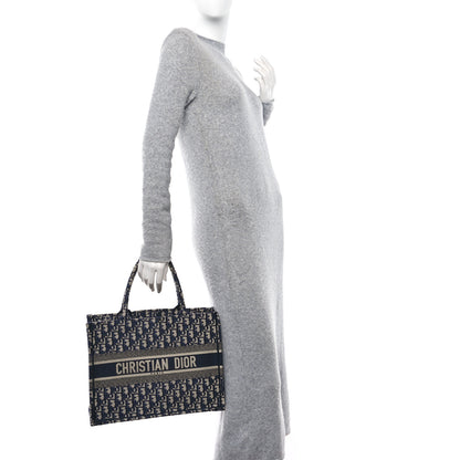 Christian Dior Oblique Medium Book Tote Blue Multicolor 2 of 10