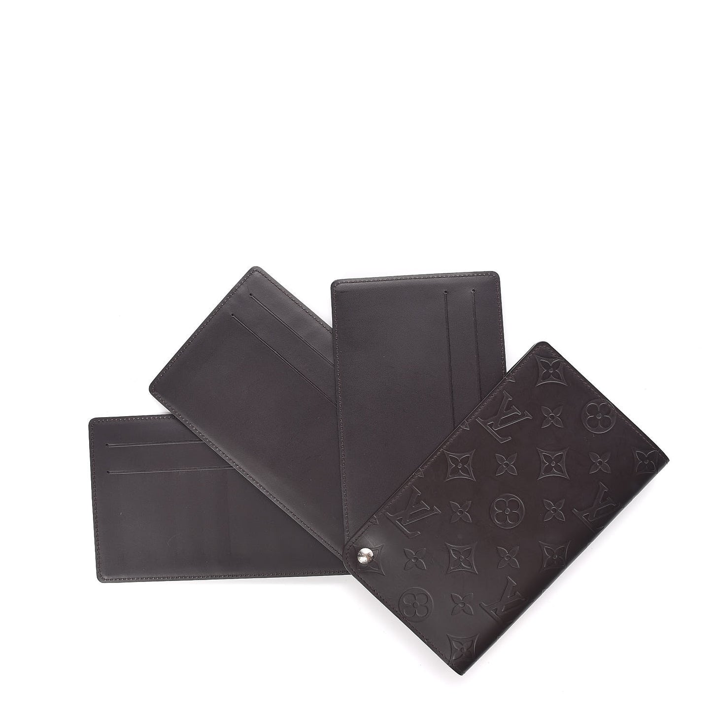 Monogram Glace Whist Wallet Cafe Brown