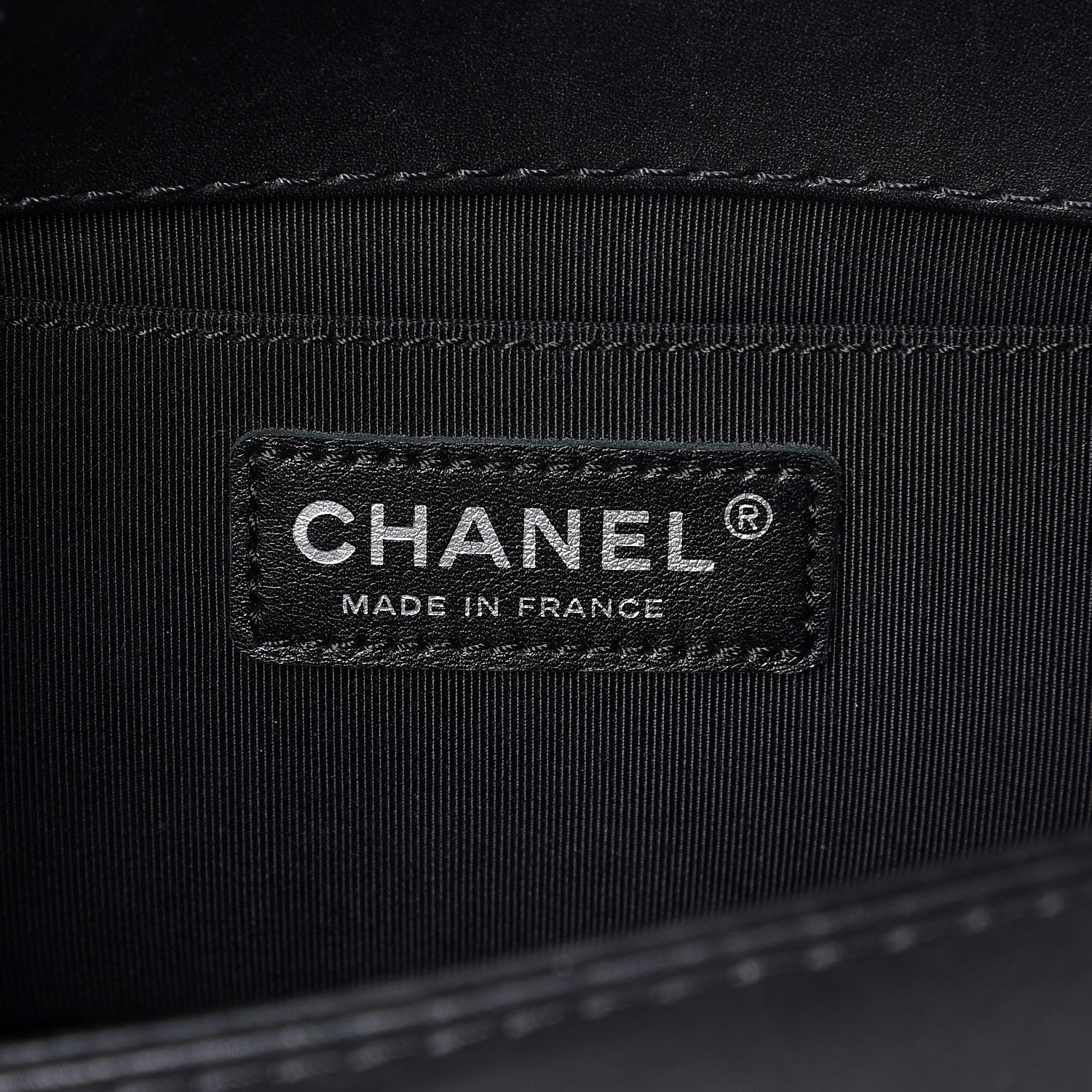 Chanel Calfskin Double Stitch Medium Boy Flap Black 6 of 9