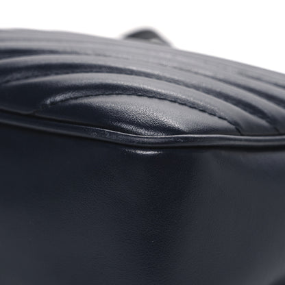Saint Laurent Calfskin Matelasse Monogram Lou Camera Bag Deep Marine 12 of 12