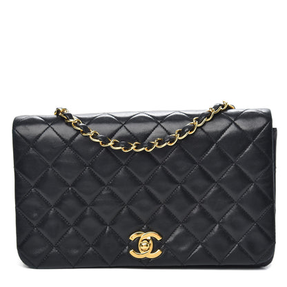 Chanel Lambskin Quilted Small Single Flap Bag Black 1 of 15