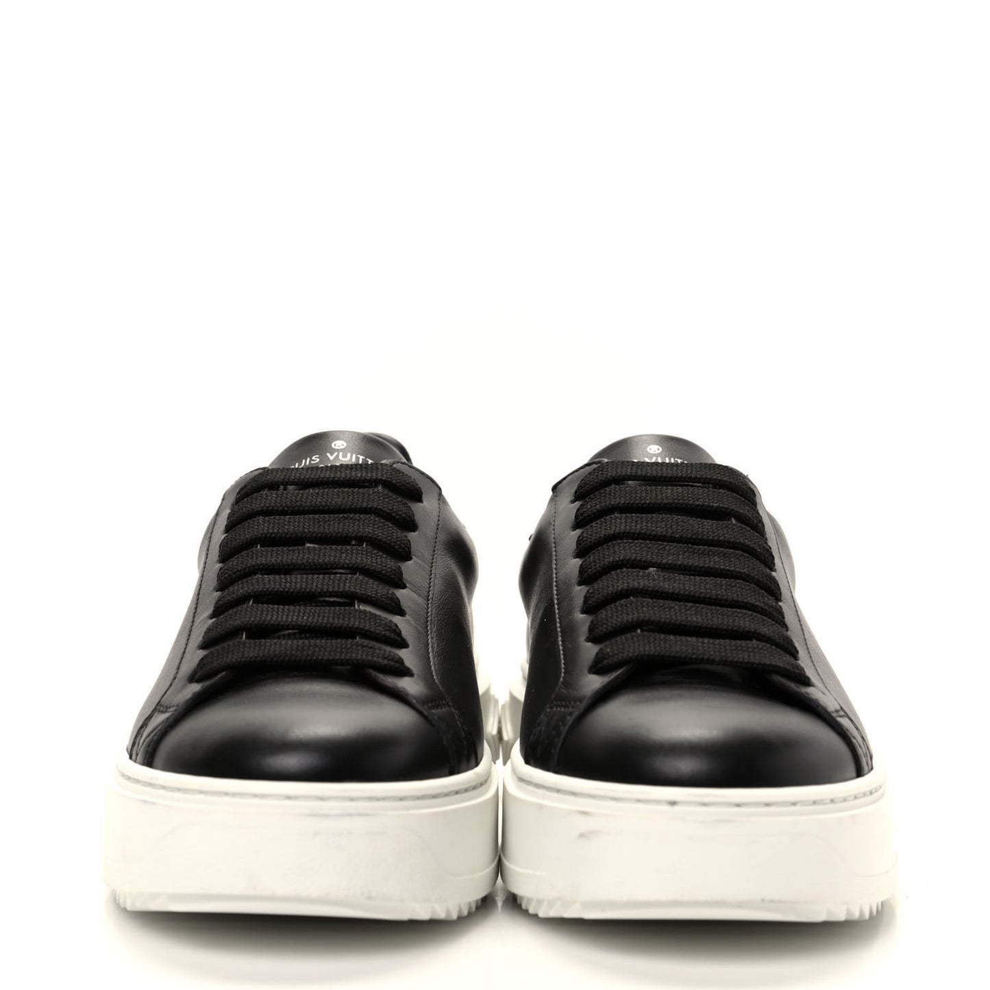 Calfskin Time Out Sneakers 37 Black