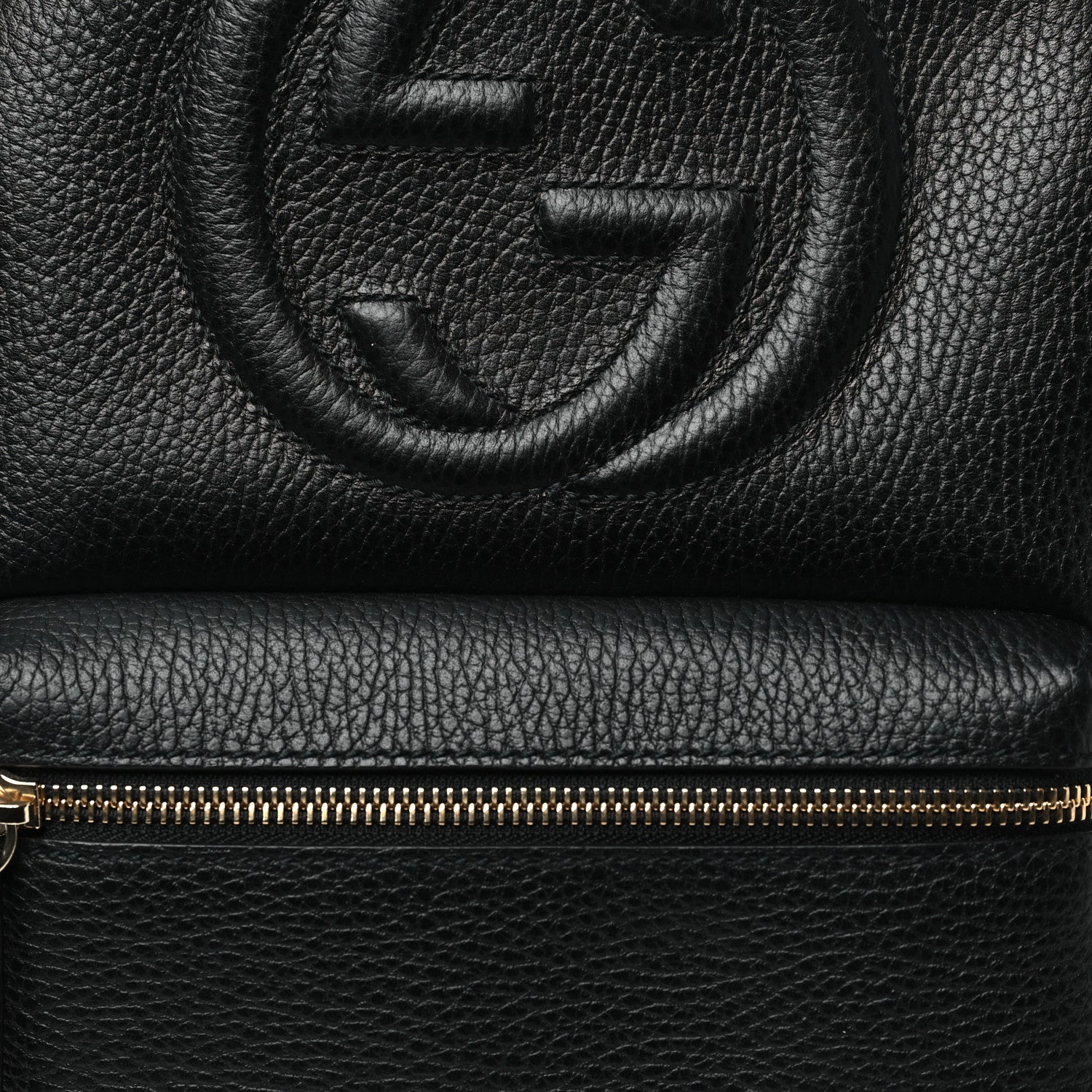 Gucci Pebbled Calfskin Soho Chain Backpack Black 8 of 10