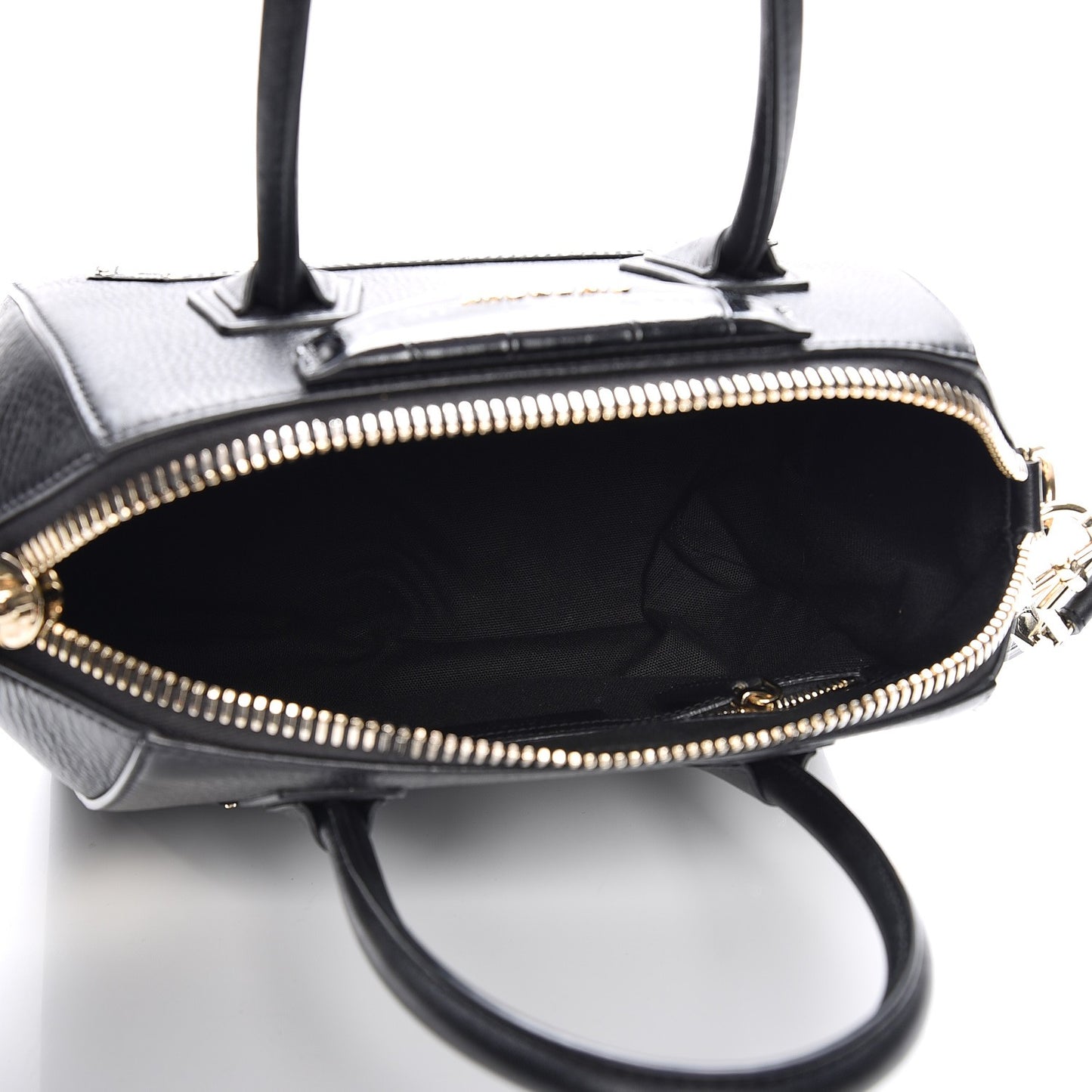 Calfskin Crocodile Embossed Small Antigona Black