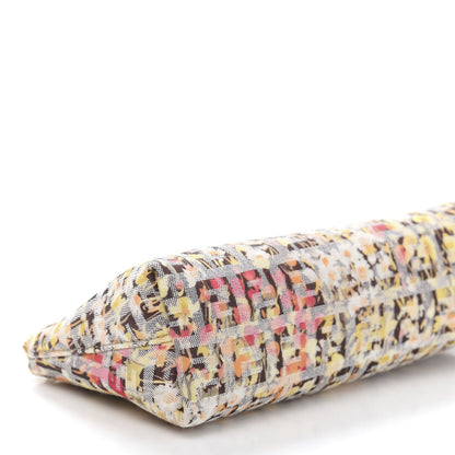 Fendi Zucchino Vitello Floral Forever Cosmetic Pouch Pesca Giallo Saddler 9 of 10