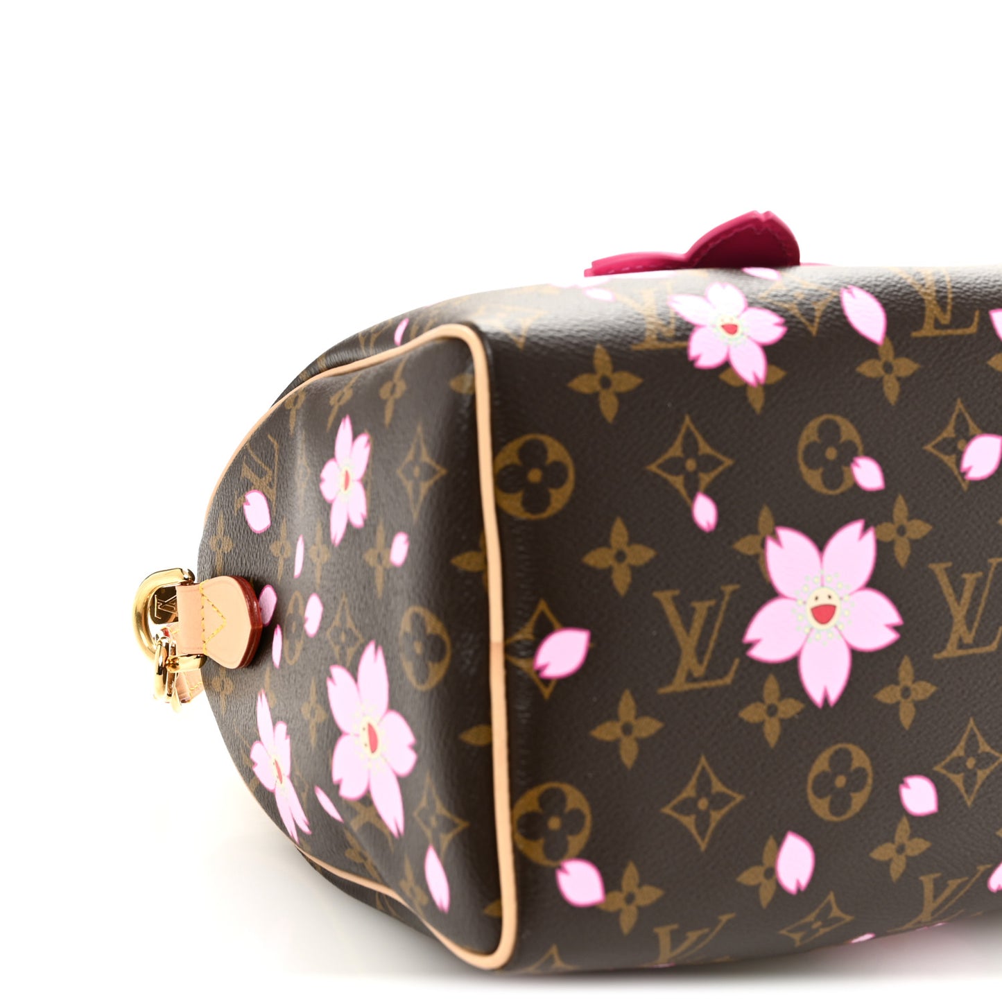 LV X TM Monogram Cherry Blossom Speedy Bandouliere 25 Sakura Brown