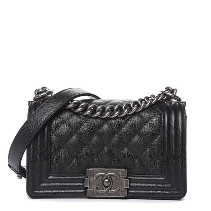 Chanel Caviar Quilted Small Boy Flap Black 1 of 10