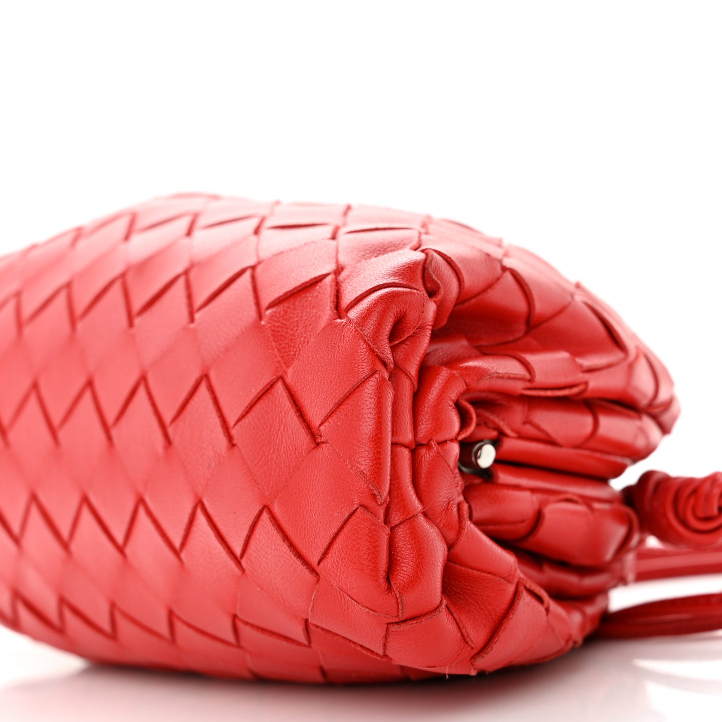 Nappa Intrecciato The Mini Pouch Bright Red