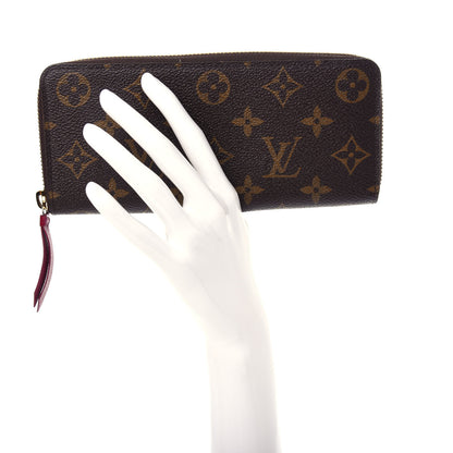 Louis Vuitton Monogram Clemence Wallet Fuchsia 2 of 8