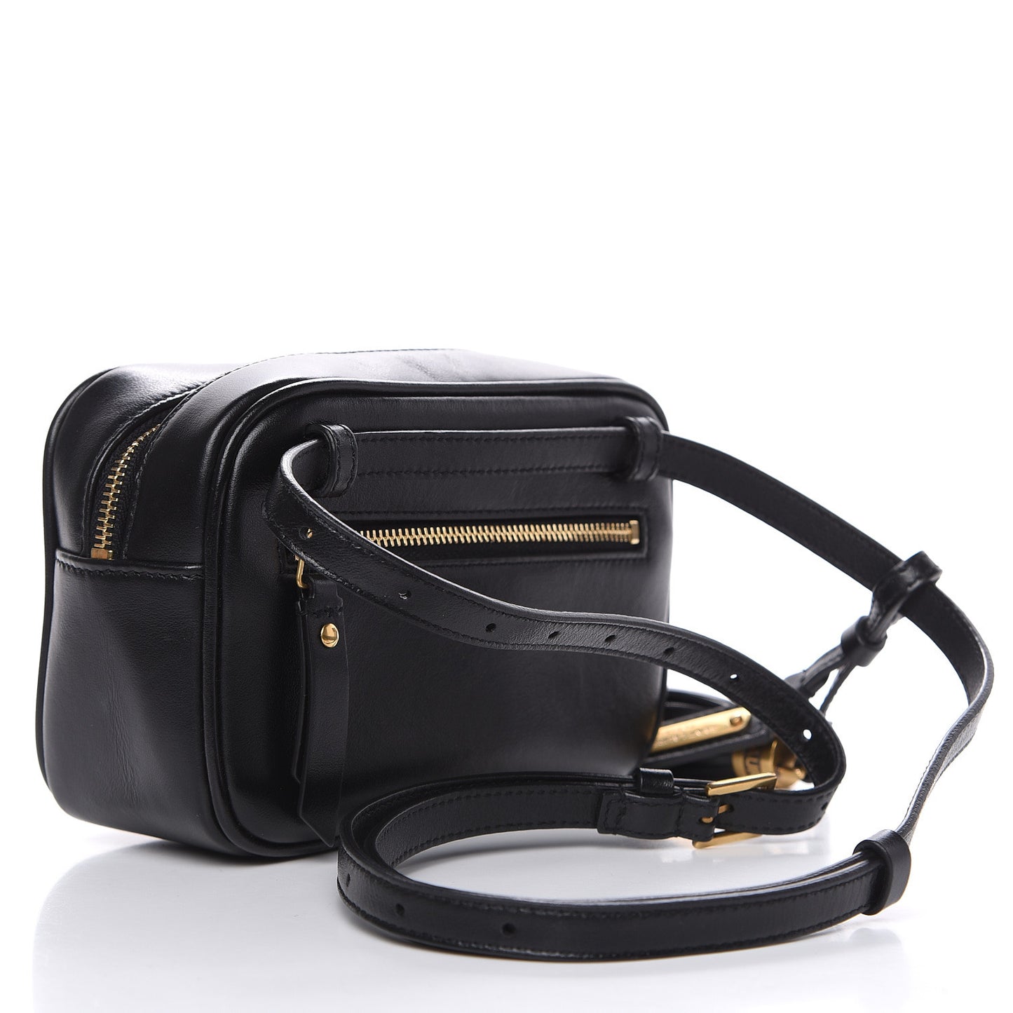 Calfskin Matelasse Monogram Lou Belt Bag Black