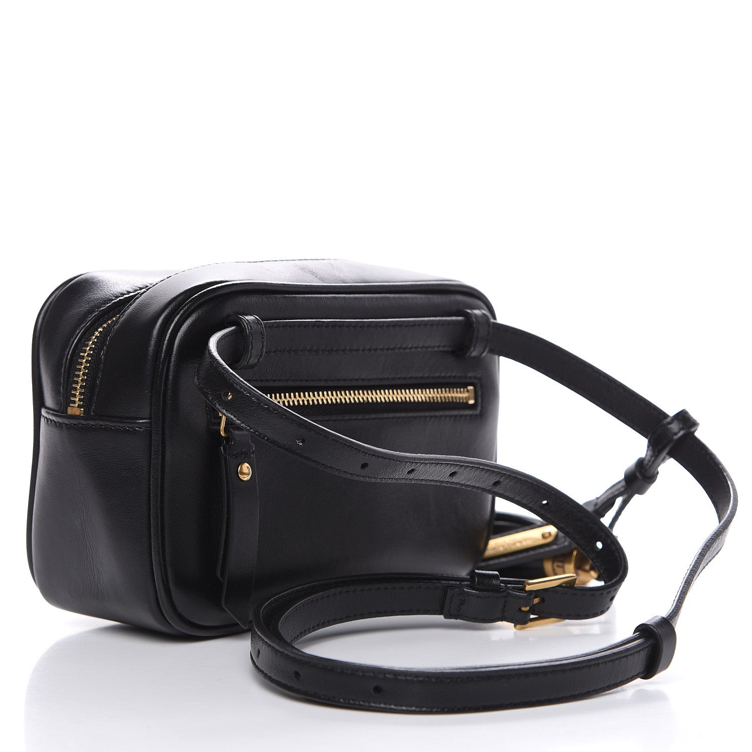 Saint Laurent Calfskin Matelasse Monogram Lou Belt Bag Black 3 of 9