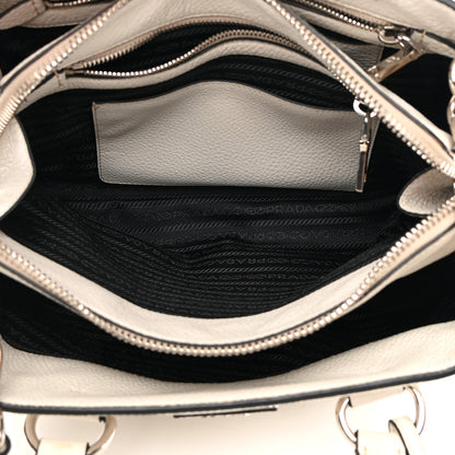 Prada Vitello Daino Shopping Tote Talco 6 of 17