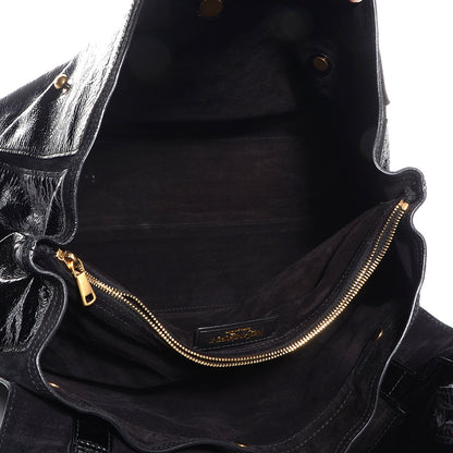 Saint Laurent Patent Large Muse Two Tote Black 5 of 10