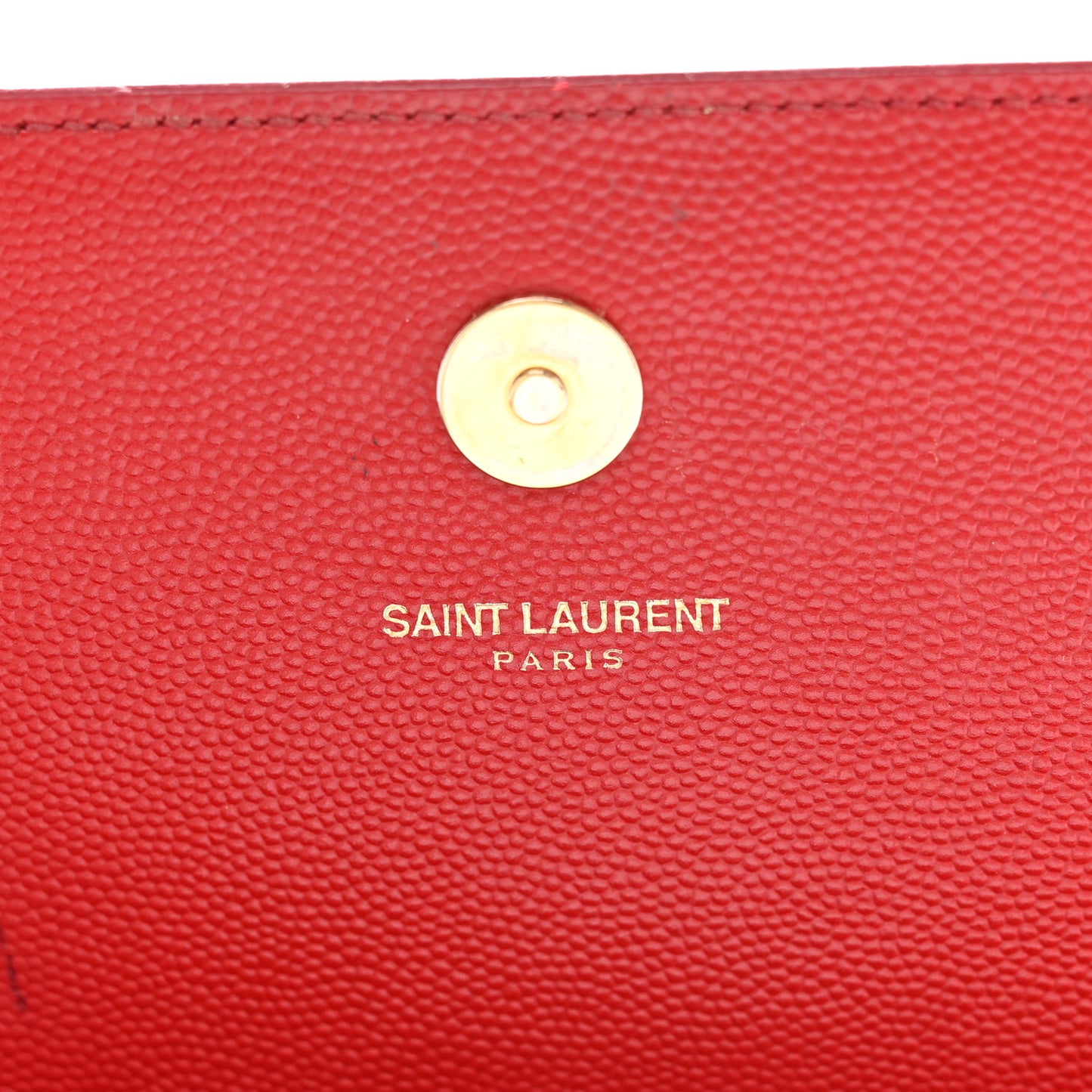 Grain De Poudre Classic Monogram Cassandre Clutch New Red