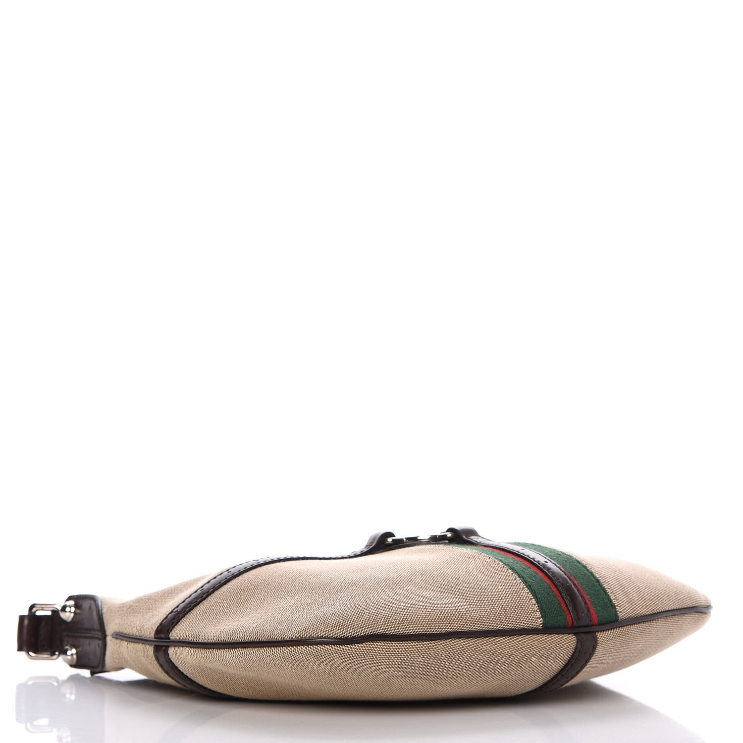 Gucci Canvas Web GG Reins Hobo Brown 4 of 9