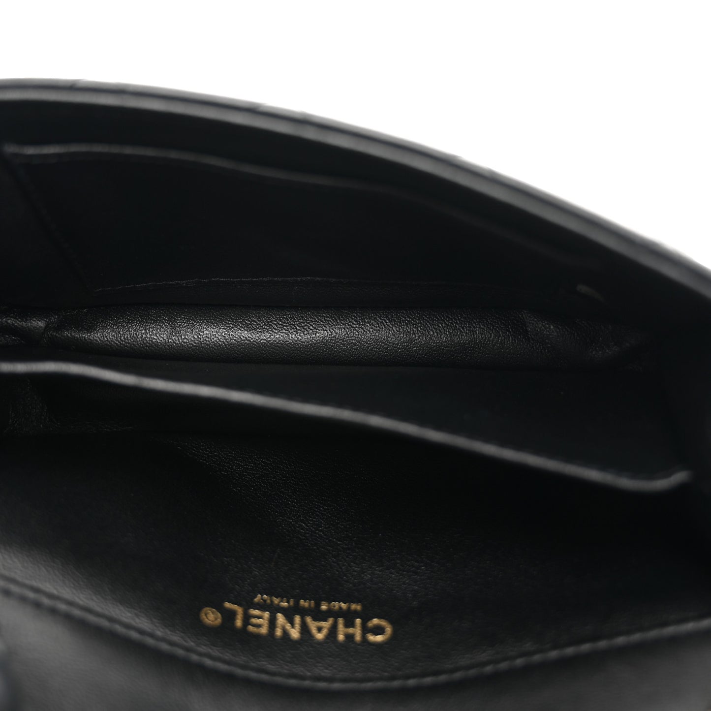 Lambskin Quilted Extra Mini Flap Black