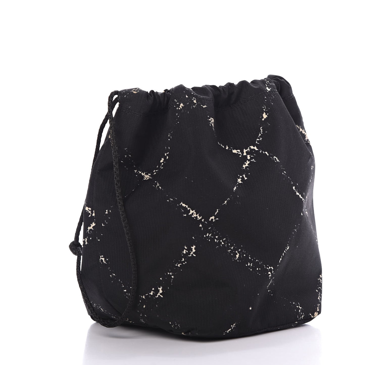 Nylon Travel Drawstring Bag Black