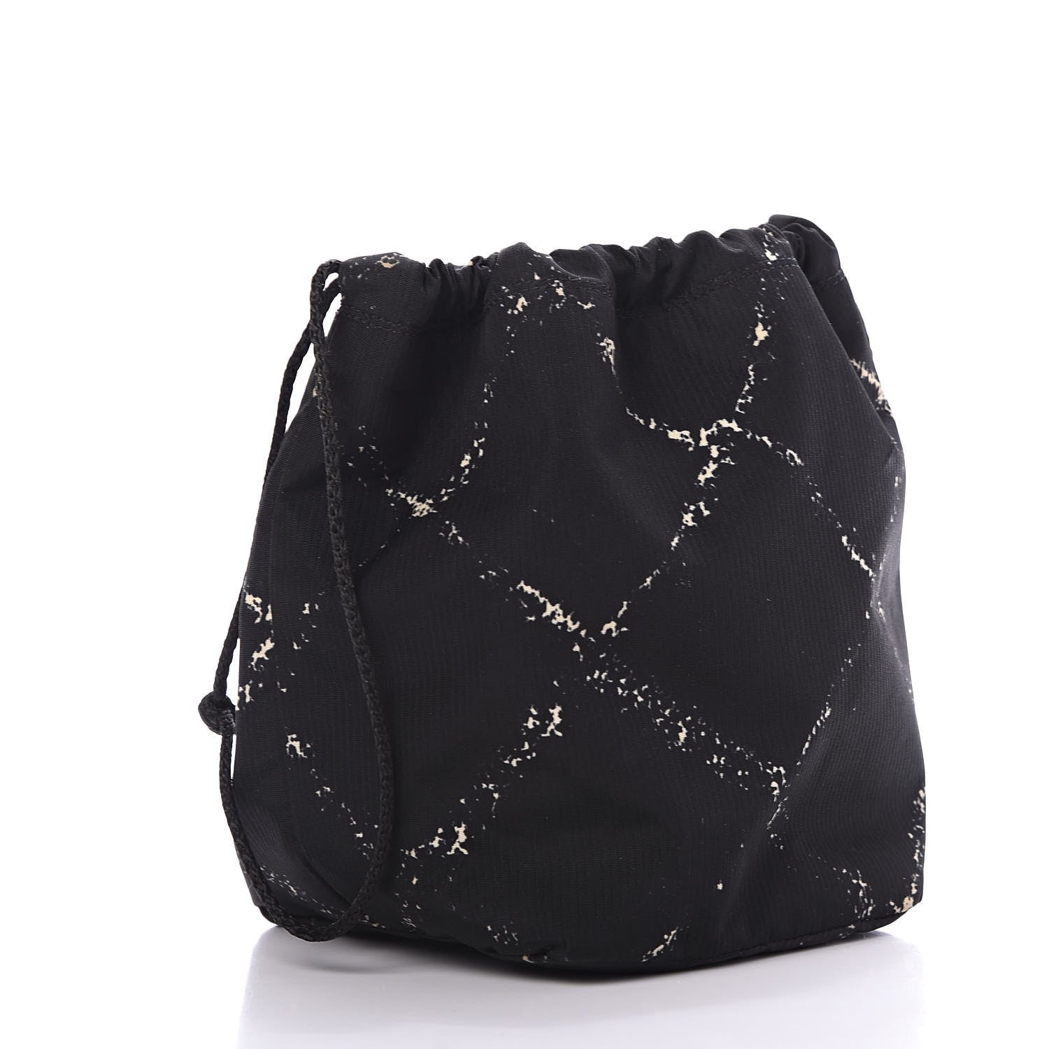 Chanel Nylon Travel Drawstring Bag Black 3 of 9