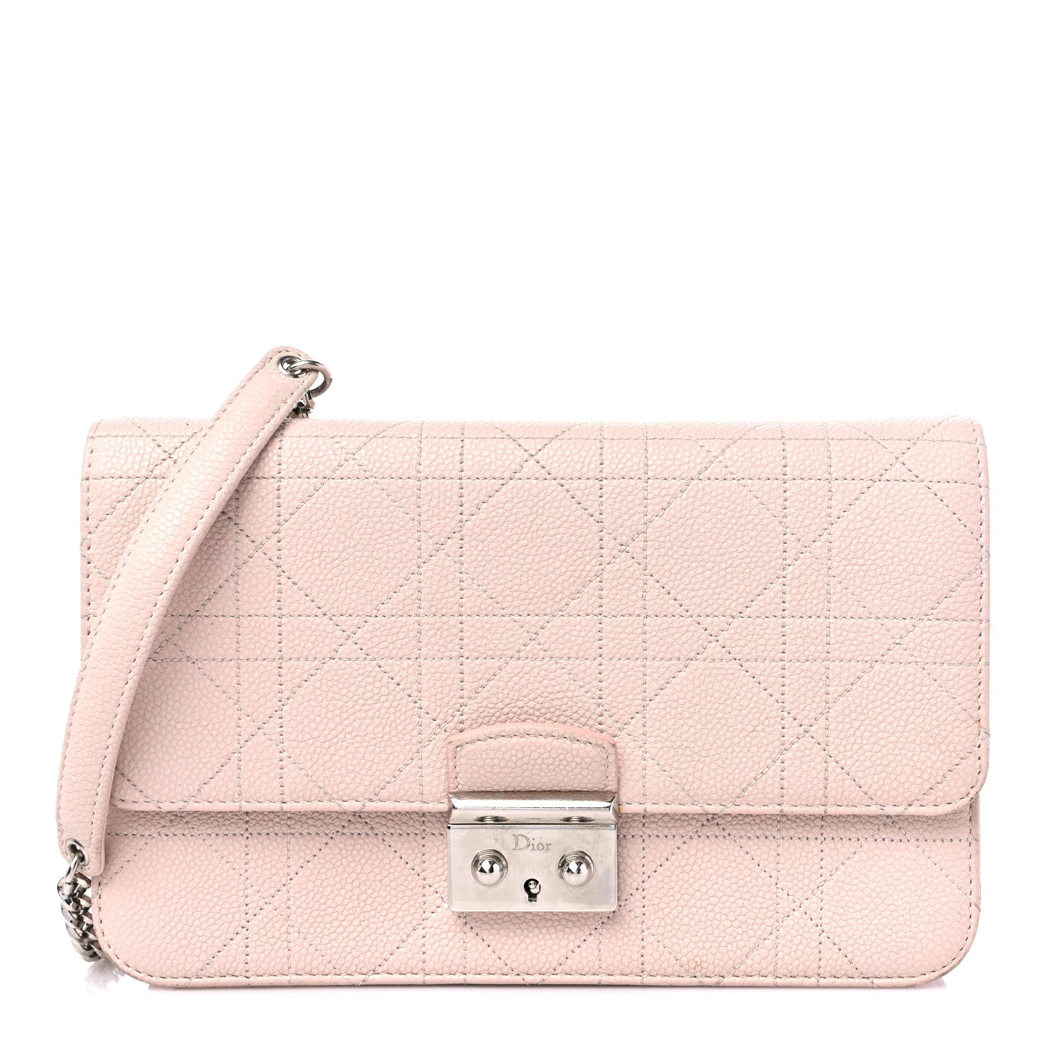 Christian Dior Grained Calfskin Cannage Miss Dior Promenade Pink Yellow 1 of 17