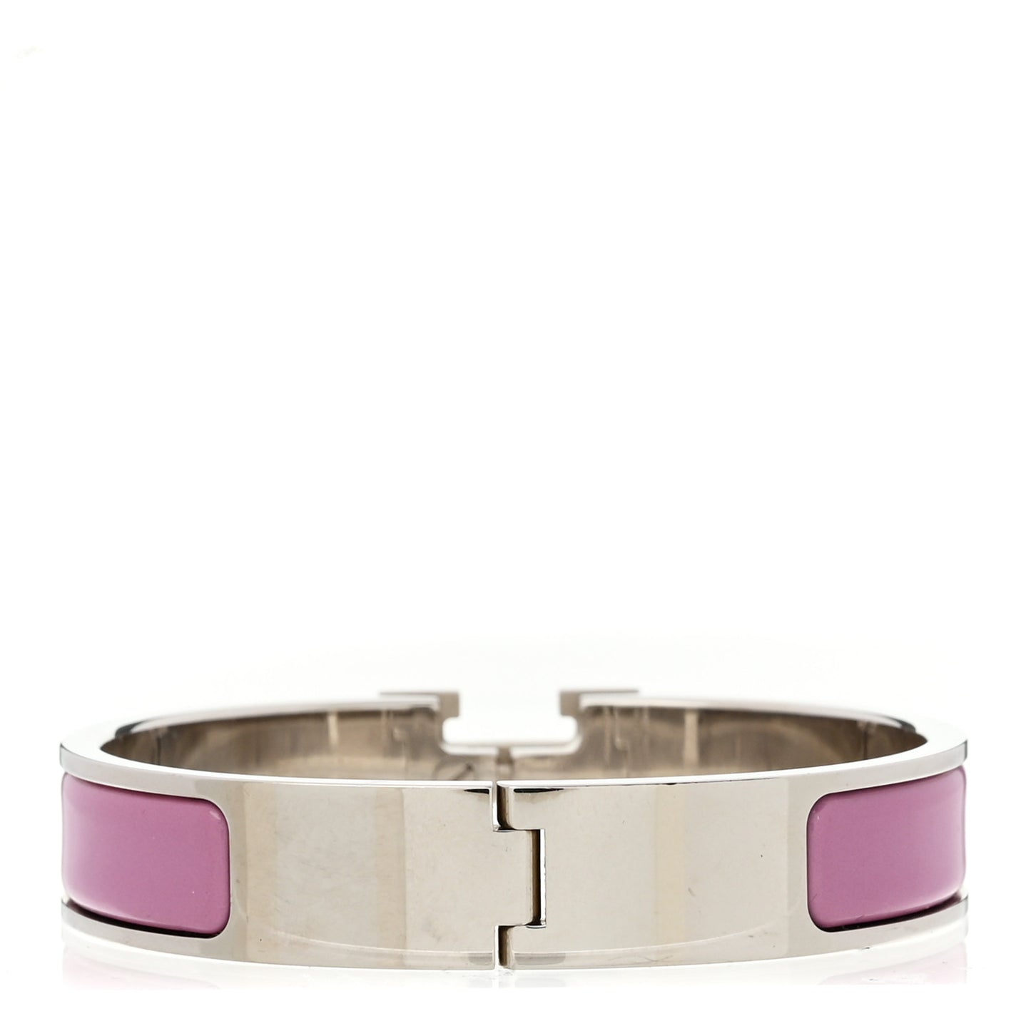 Enamel Narrow Clic Clac H Bracelet PM Rose Cendre