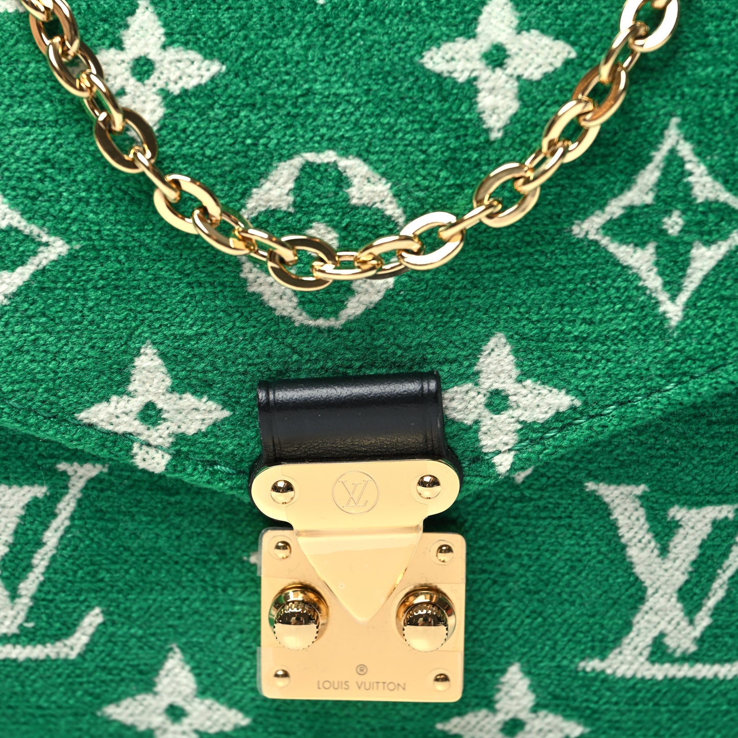 Monogram Jacquard Velvet Micro Metis Green