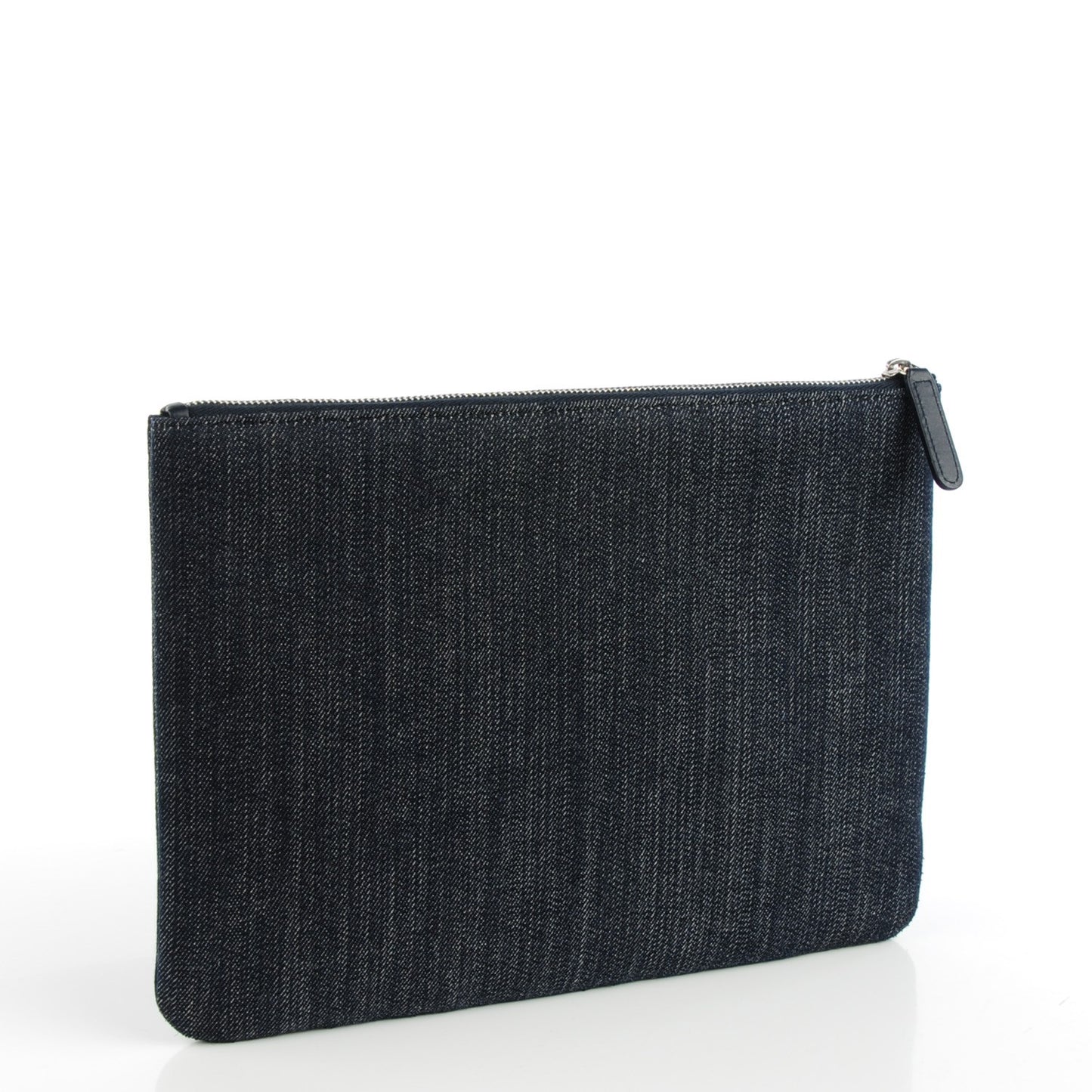 Denim Large Deauville Pouch Dark Blue