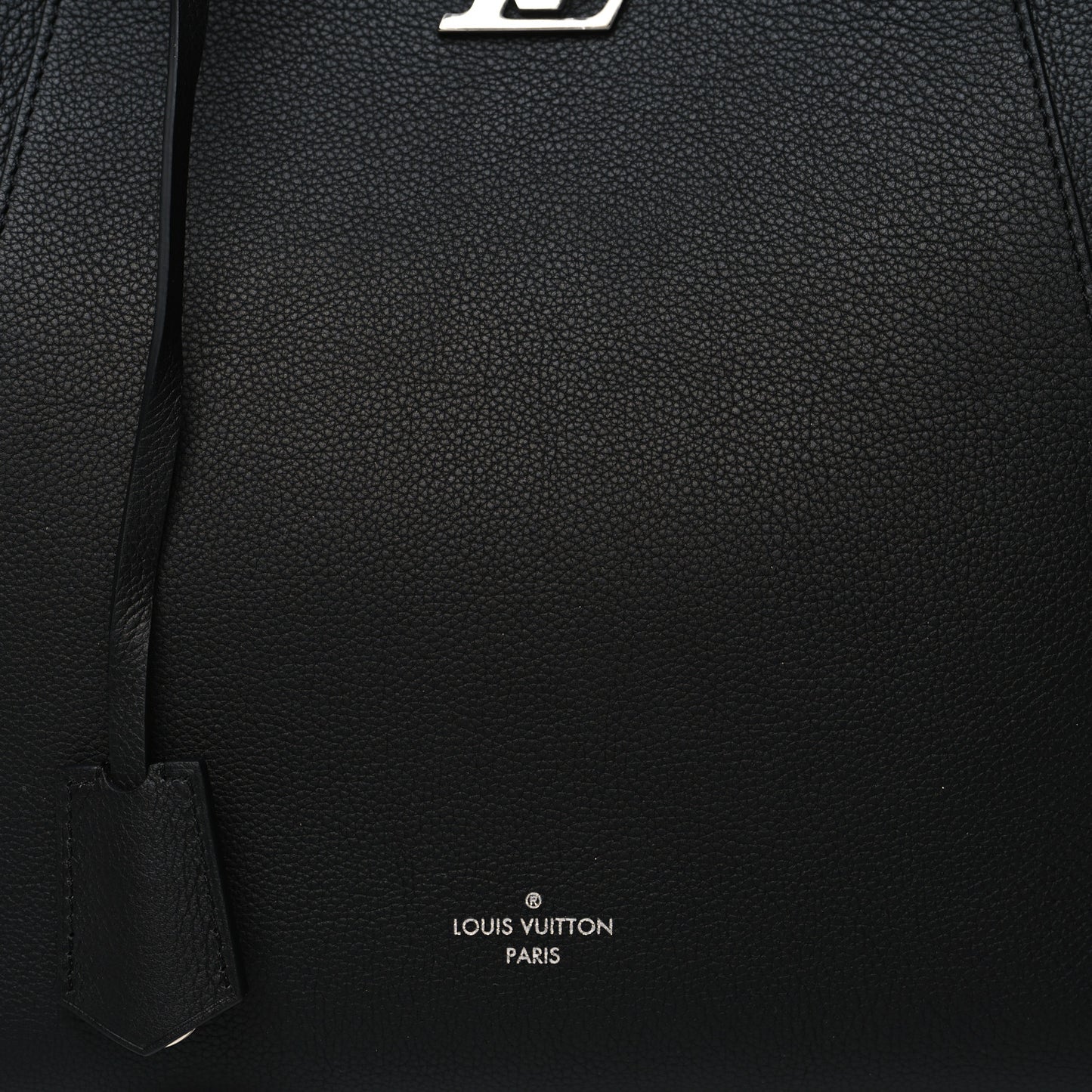 Calfskin Lockme Cabas Black