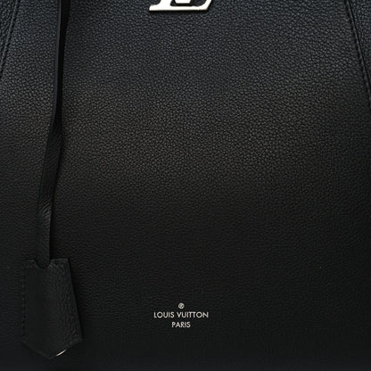 Louis Vuitton Calfskin Lockme Cabas Black 7 of 9