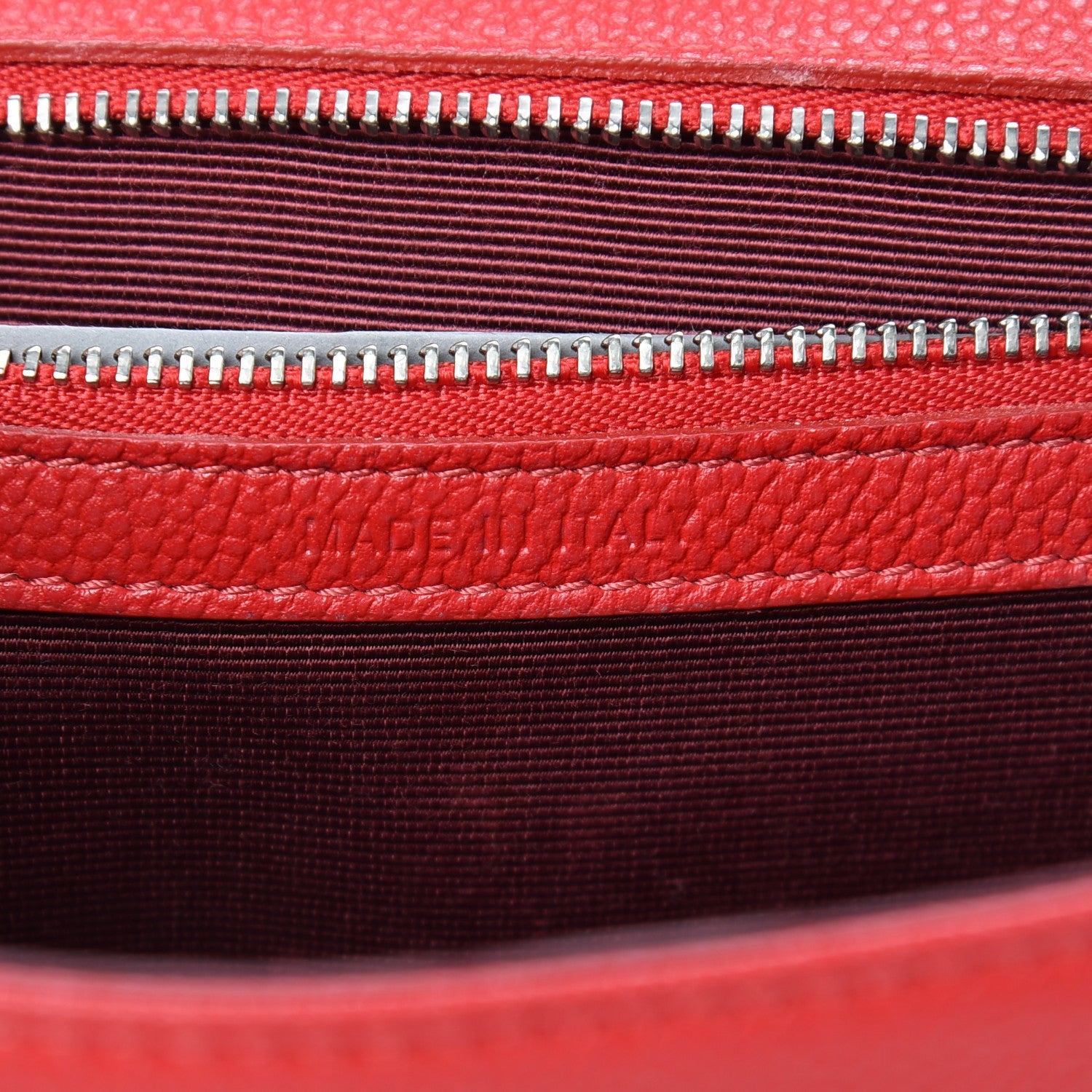 Christian Dior Grained Calfskin Medium Diorama Flap Bag Red 7 of 13