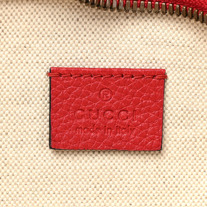 Gucci Grained Calfskin Logo Belt Bag Hibiscus Red 6 of 9