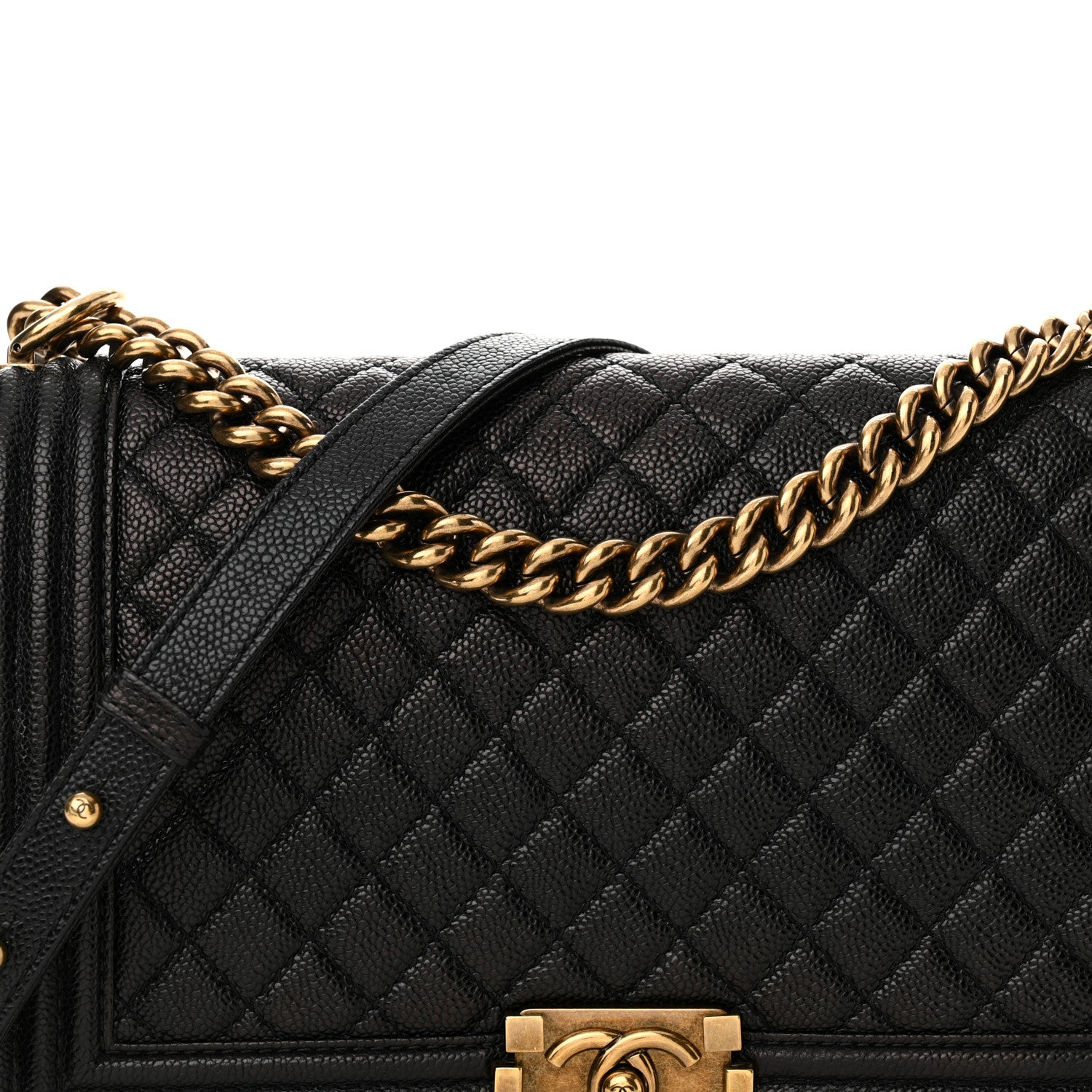 Chanel Caviar Quilted New Medium Boy Flap Black 7 of 13