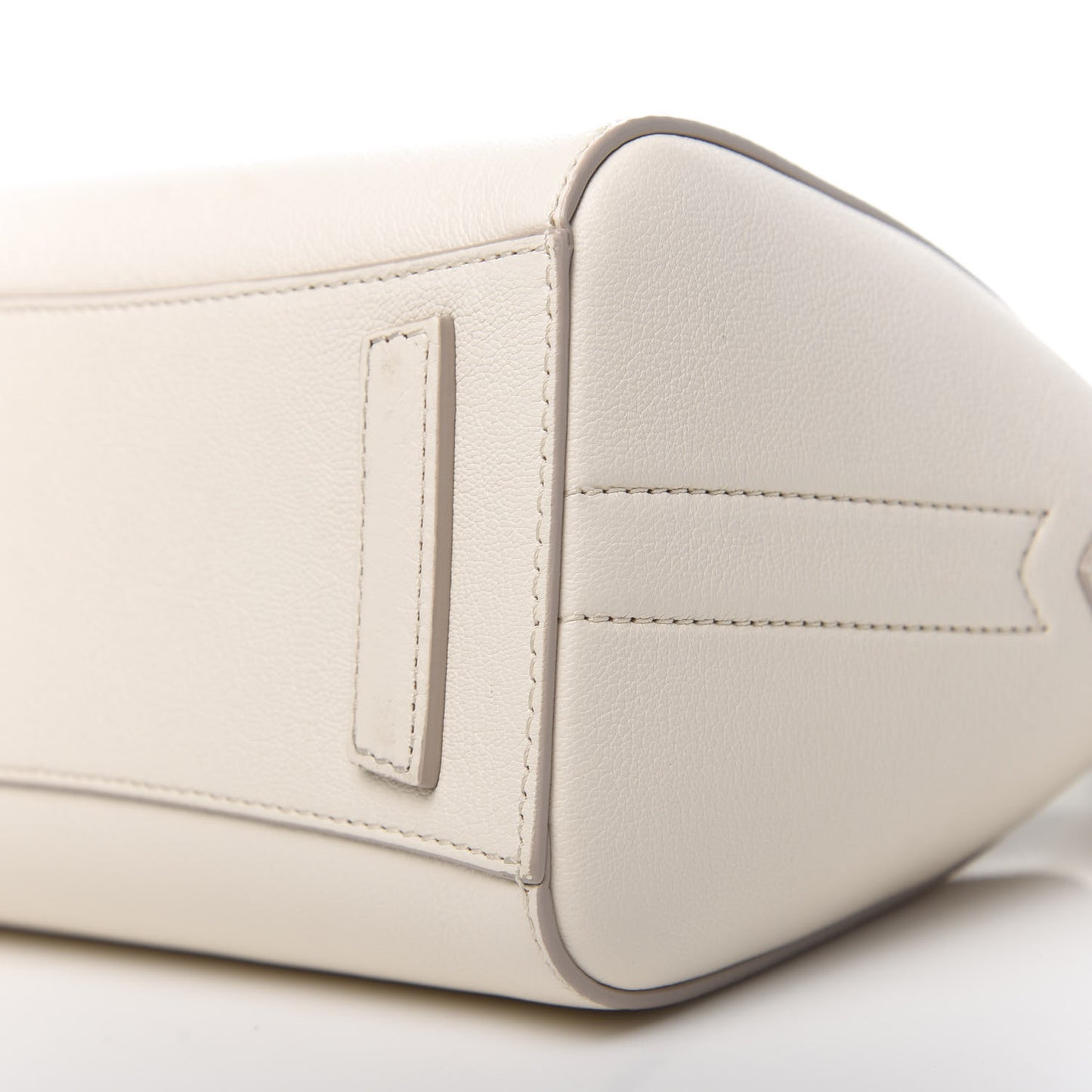 Sugar Goatskin Mini Antigona Beige Buff