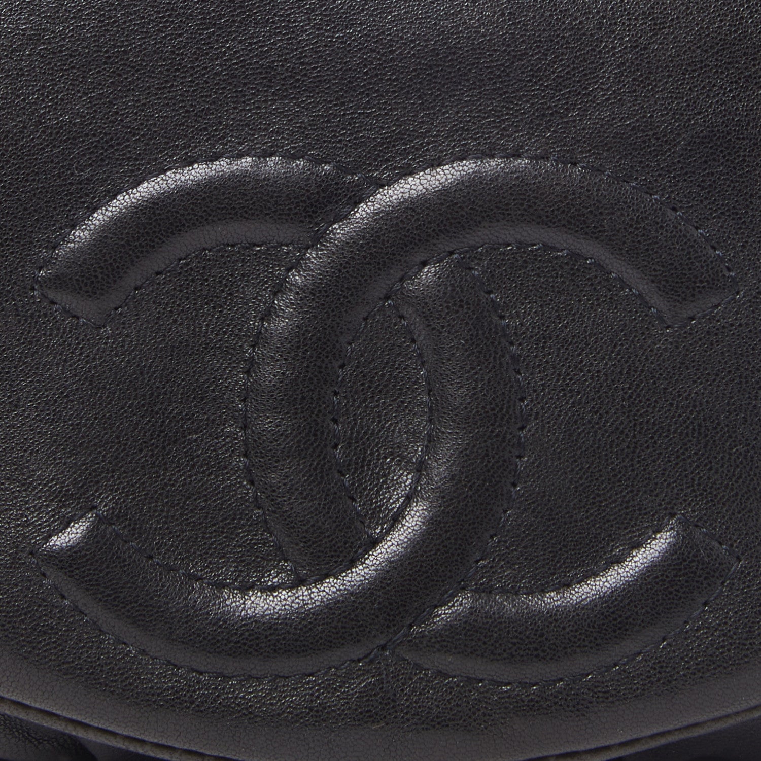 Chanel Lambskin Half Moon Wallet On Chain WOC Black 6 of 11
