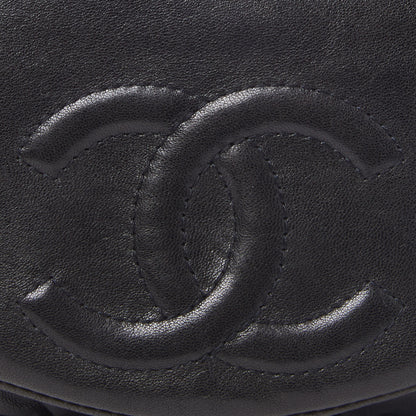 Chanel Lambskin Half Moon Wallet On Chain WOC Black 6 of 11