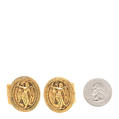 Chanel Motif Cufflinks Gold 2 of 5