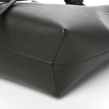 Mansur Gavriel Saffiano Mini Mini Bucket Bag Dark Green 8 of 8